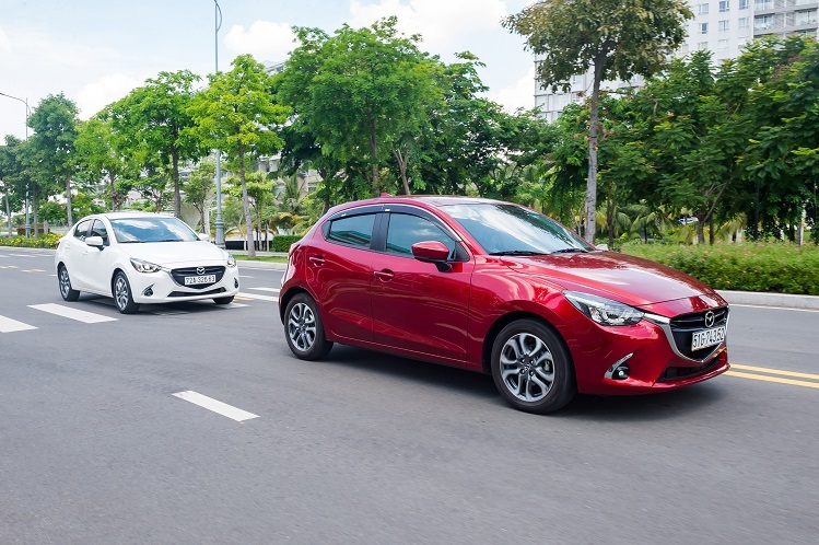 Mazda2 sở hữu các trang bị gần như đầy đủ đối với mẫu xe thuộc phân khúc B.