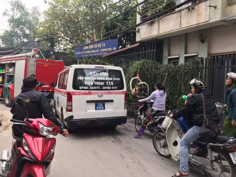 Vụ việc thương tâm xảy ra tại phố Nguyễn Chính, Thịnh Liệt, Hoàng Mai, Hà Nội.  (Ảnh: Thành Nguyễn Hữu)