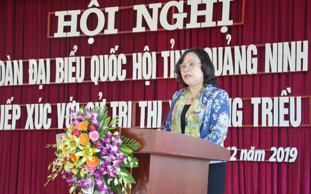 Đồng chí Ngô Thị Minh, ĐBQH tỉnh Quảng Ninh chí Ngô Thị Minh đã thông tin nhanh đến cử tri về kết quả Kỳ họp thứ 8, Quốc hội khỏa XIV. 