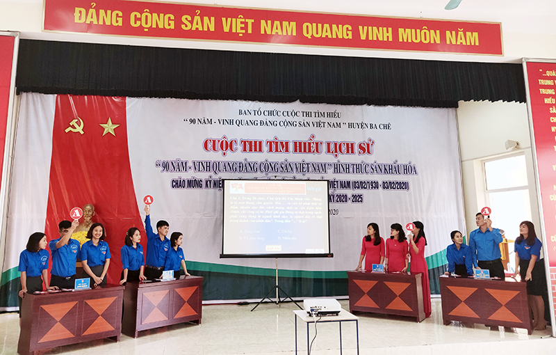 Ba Chẽ thi tìm hiểu lịch sử "90 năm - Vinh quang Đảng Cộng Sản Việt Nam"