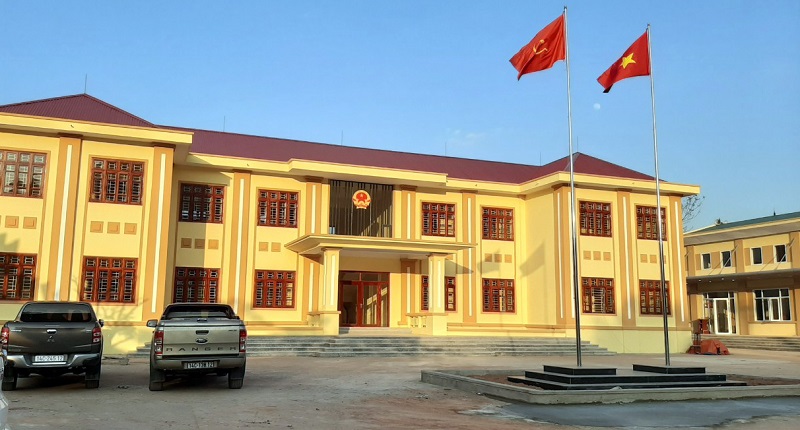 Trụ sở UBND xã Yên Than vừa hoàn thành đưa vào sử dụng (Ảnh chụp tháng 1/2020).
