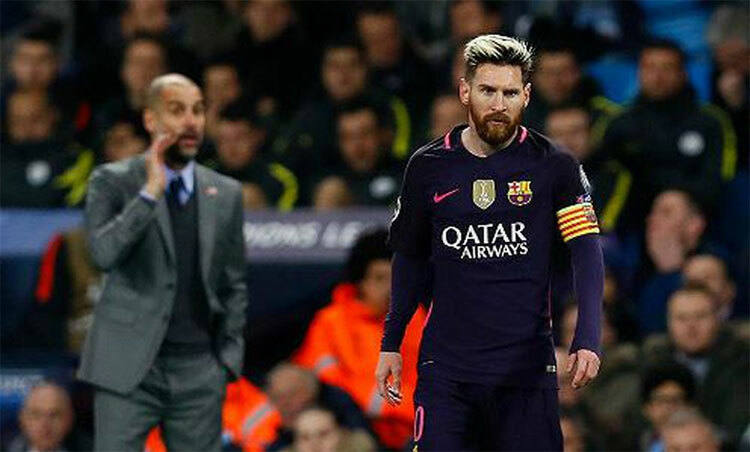 Messi luôn là cầu thủ hay nhất trong mắt Guardiola. Ảnh: Reuters