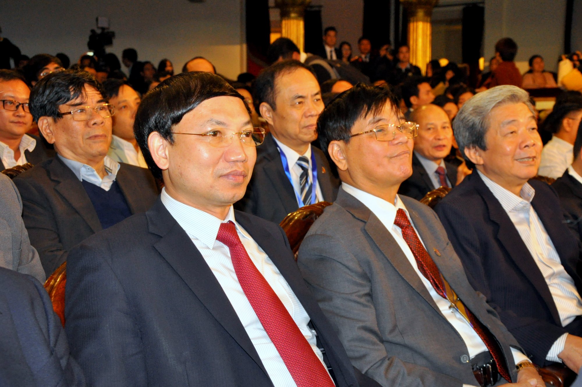 Bí thư Tỉnh ủy, Chủ tịch HĐND tỉnh Nguyễn Xuân Ký tới dự buổi lễ.