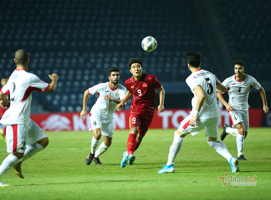 U23 Việt Nam chơi chưa tốt ở hai trận hoà UAE và Jordan. Ảnh S.N