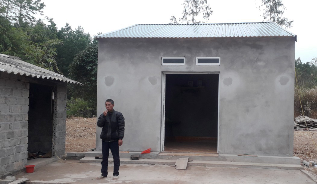 Căn nhà mới của gia đình bà Thi Thị Đỗ, hộ nghèo thôn Đông xã Vạn Ninh, được hoàn thành đầu tháng 8 năm 2019.