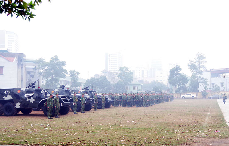 Bộ CHQS tỉnh duy trì nghiêm quân số trực SSCĐ trong dịp Tết.