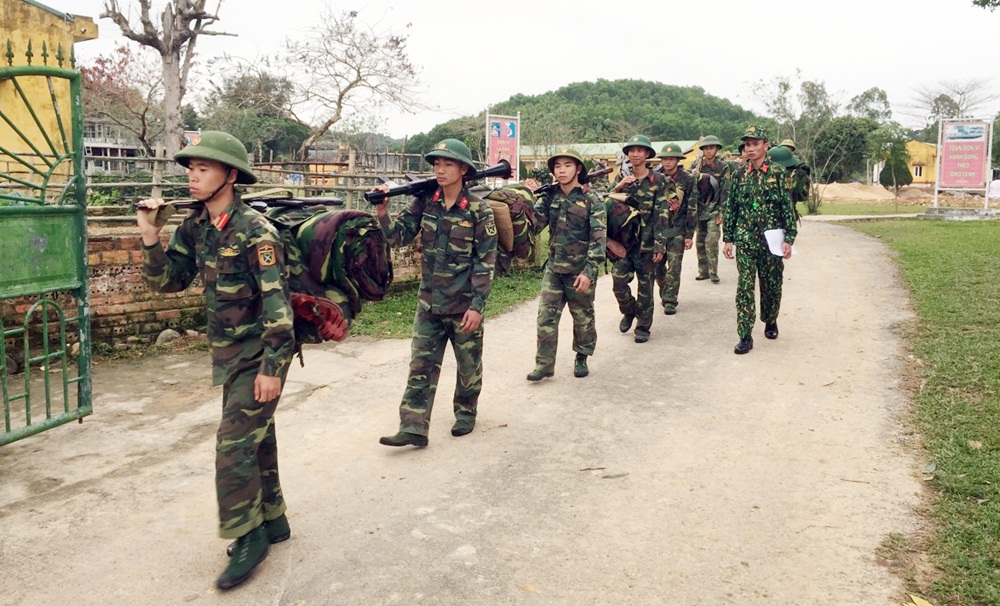 Đại đội Đảo Vĩnh Thực hành quân luyện tập sẵn sàng chiến đấu trong dịp Tết Nguyên đán 2020.