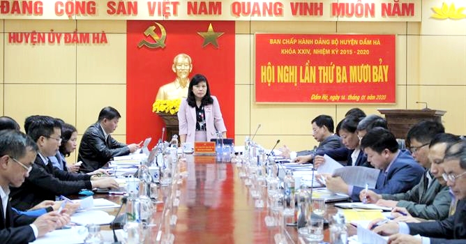 Ban Chấp hành Đảng bộ huyện cho ý kiến vào Dự thảo báo cáo chính trị Đại hội Đảng bộ huyện lần thứ XXV