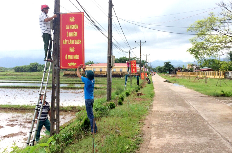 Công tác tuyên truyền về bảo vệ môi trường được huyện Đầm Hà quan tâm chỉ đạo.