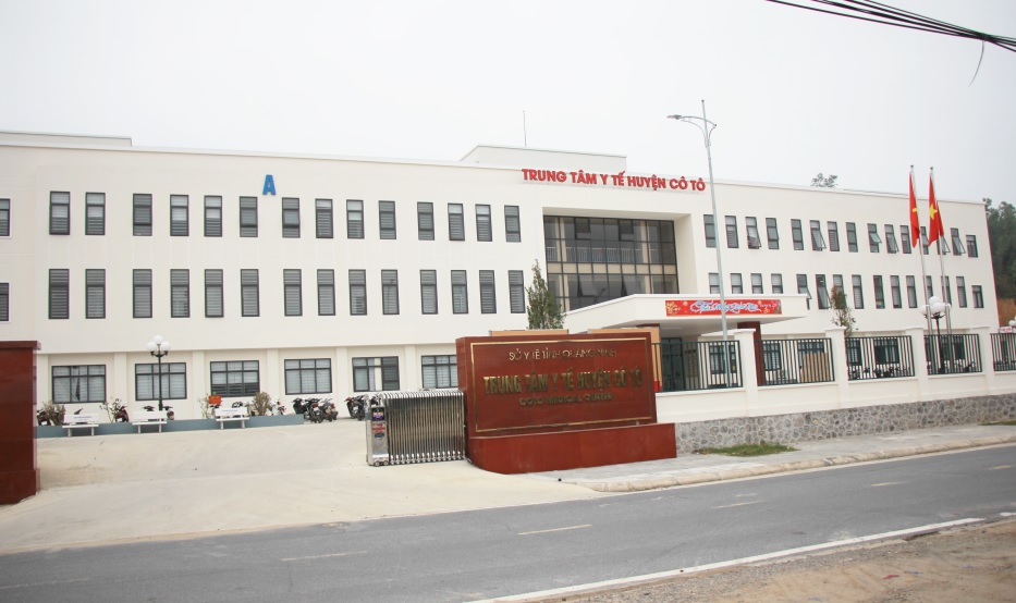 Trung tâm Y tế huyện Cô Tô được xây dựng khang trang, hiện đại  sẽ đáp ứng yêu cầu khám chữa bệnh cho nhân dân và khách du lịch