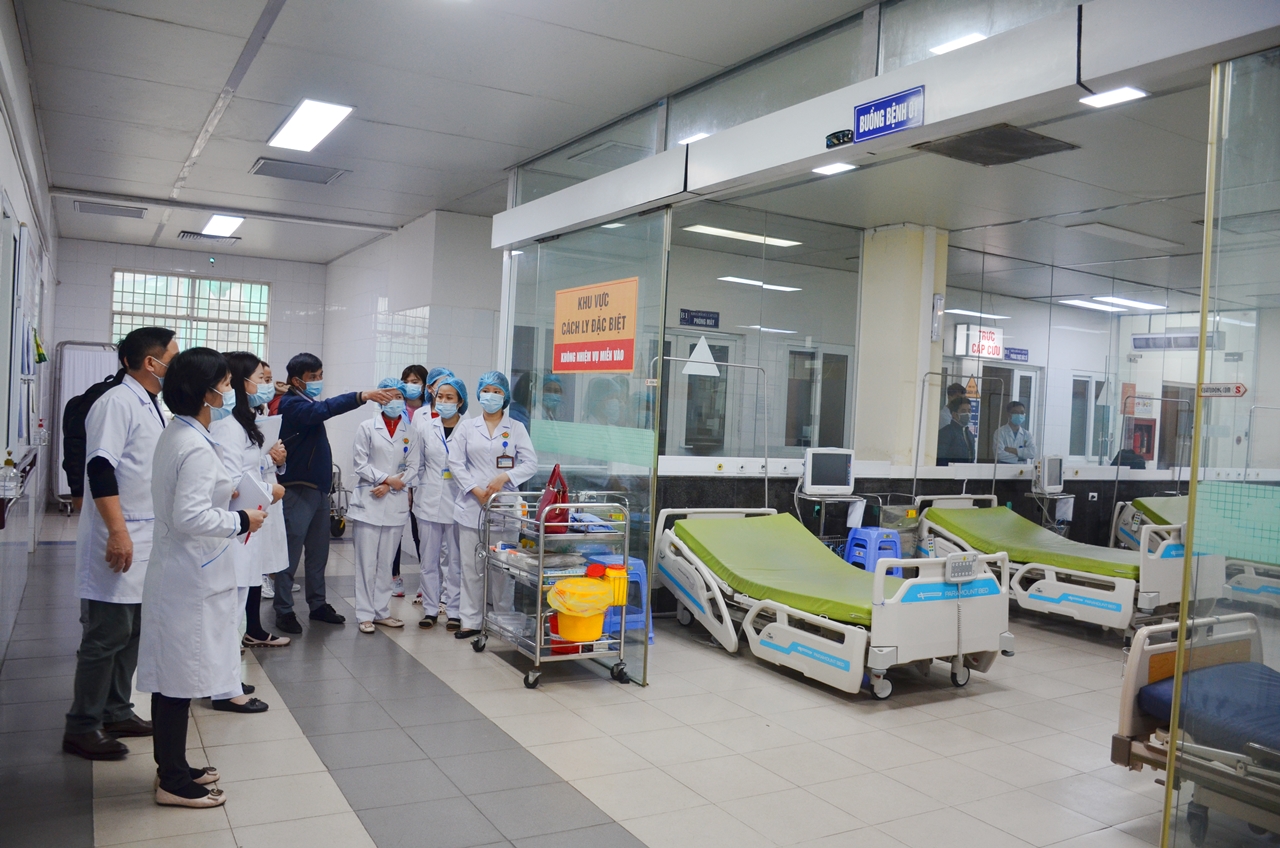 Bệnh viện số 2 tại Bệnh viện Lao và Phổi Quảng Ninh chuẩn bị sẵn sàng cho công tác thu dung điều trị bệnh nhân.