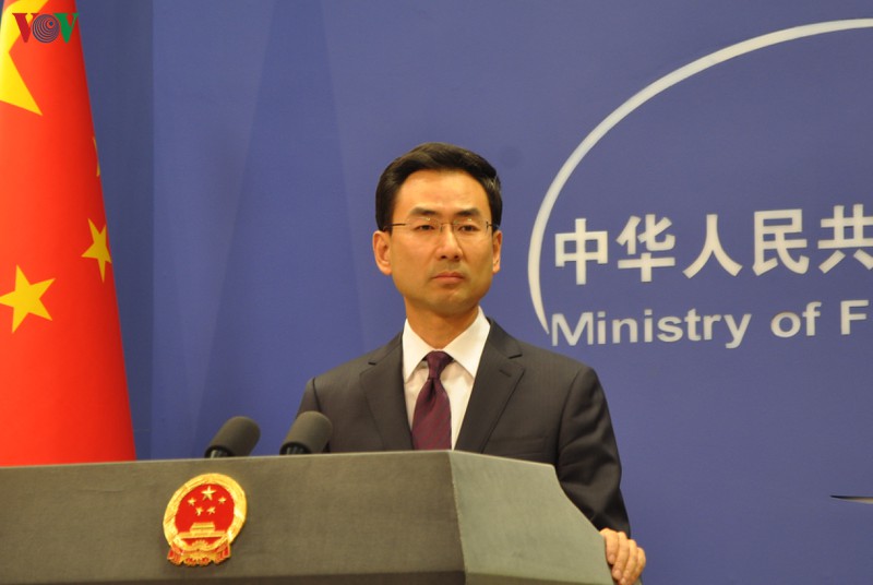 Người phát ngôn Bộ Ngoại giao Trung Quốc Cảnh Sảng. Ảnh tư liệu