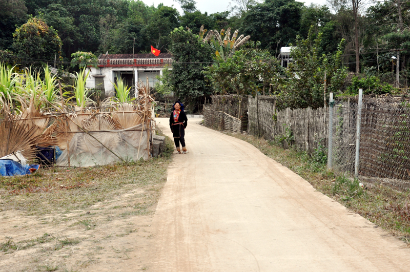 Các tuyến đường trong khu dân cư tại xã Kỳ Thượng đều được bê tông hoá