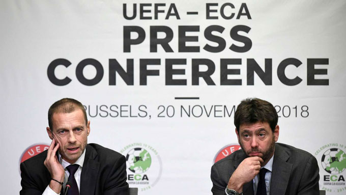 UEFA và ECA tính chuyện mở rộng Champions League.