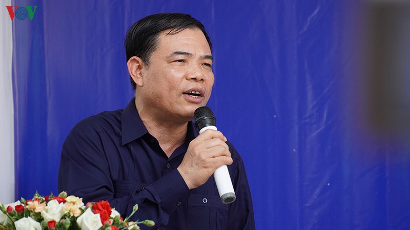 Bộ trưởng Nguyễn Xuân Cường phát biểu tại buổi làm việc.