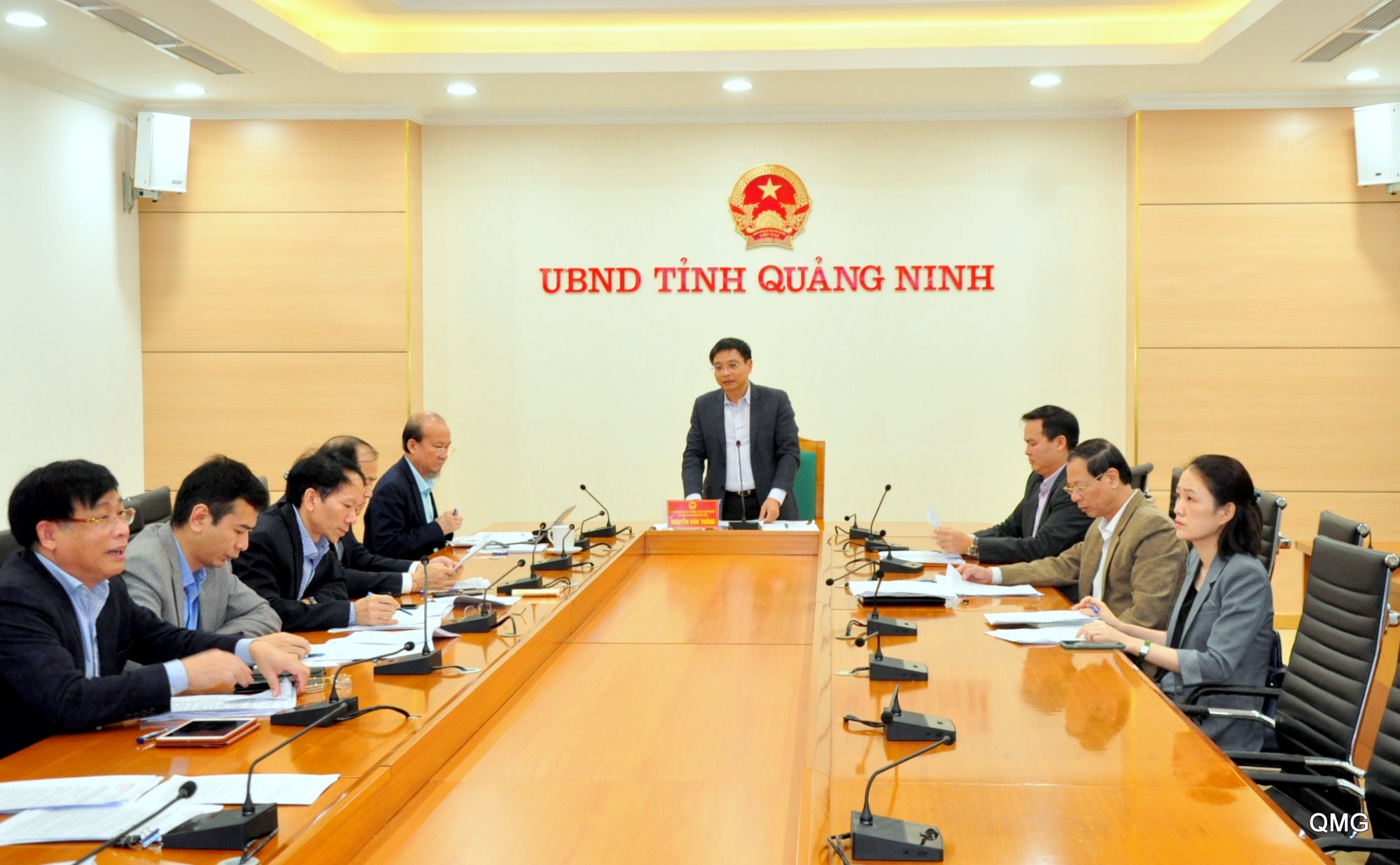 Chủ tịch UBND tỉnh Nguyễn Văn Thắng chủ trì cuộc họp nghe và cho ý kiến về chủ trương đầu tư một số dự án trên địa bàn tỉnh.
