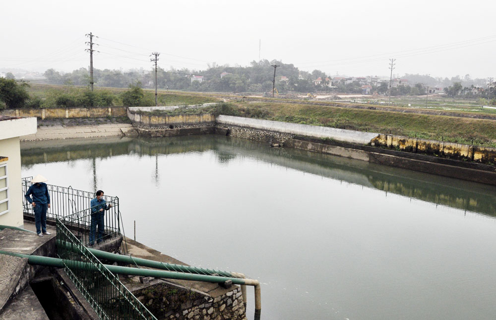 Khu xử lý nước sạch sinh hoạt cho khu vực trung tâm TX Quảng Yên