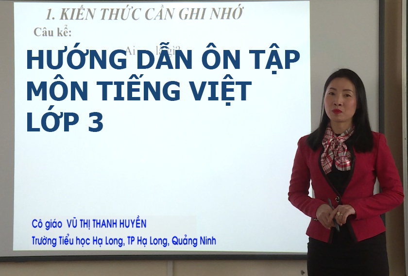 Hướng dẫn ôn tập môn Tiếng Việt lớp 3