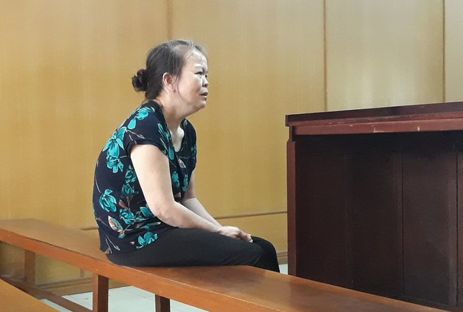 Bị cáo Trịnh Thị Vẽ tại tòa ngày 26/2.