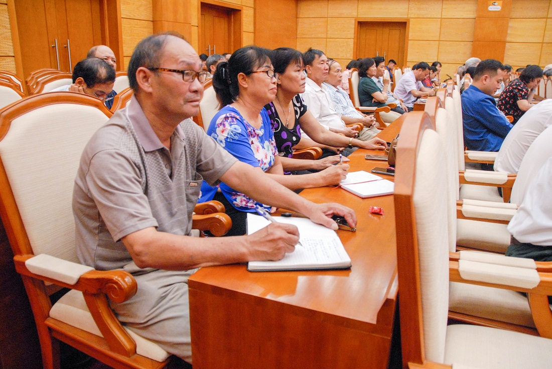 Các Trưởng ban công tác Mặt trận 20 phường của TP Hạ Long tham gia hội nghị tập huấn, phổ biến một số luật có hiệu lực từ năm 2018-2019, tháng 8/2019.