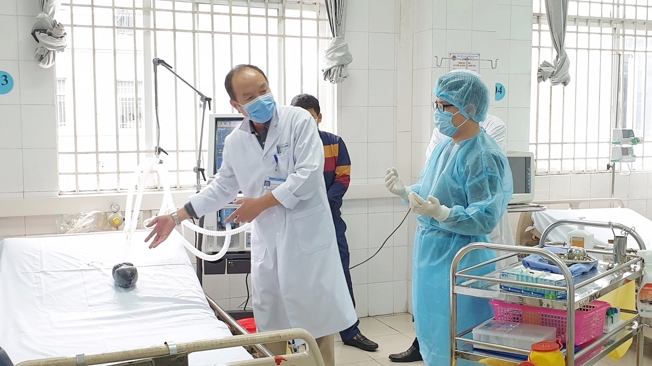 Bệnh viện số 2 tại Bệnh viện Lao và Phổi Quảng Ninh chuẩn bị sẵn sàng cho công tác thu dung điều trị bệnh nhân.