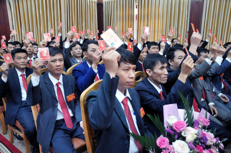 Đại hội biểu quyết thông qua Nghị quyết về phương hướng, nhiệm vụ của Đảng bộ Công ty nhiệm kỳ 2020-2025