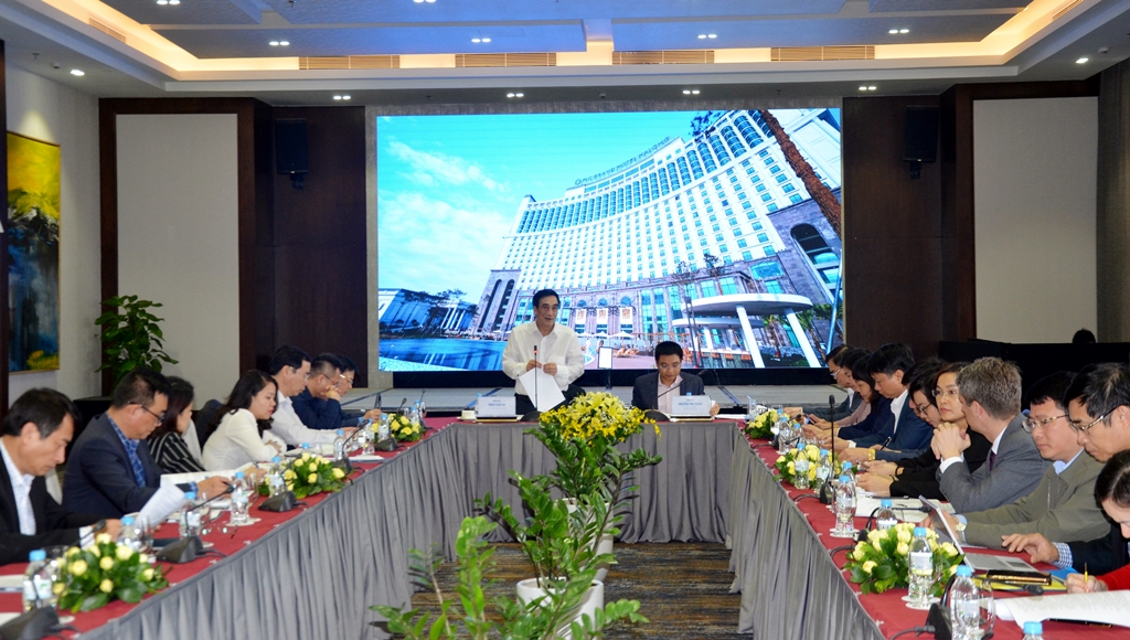 Đồng chí Trần Xuân Hòa, Thứ trưởng Bộ Tài chính đánh giá cao công tác chuẩn bị hội nghị của tỉnh Quảng Ninh.