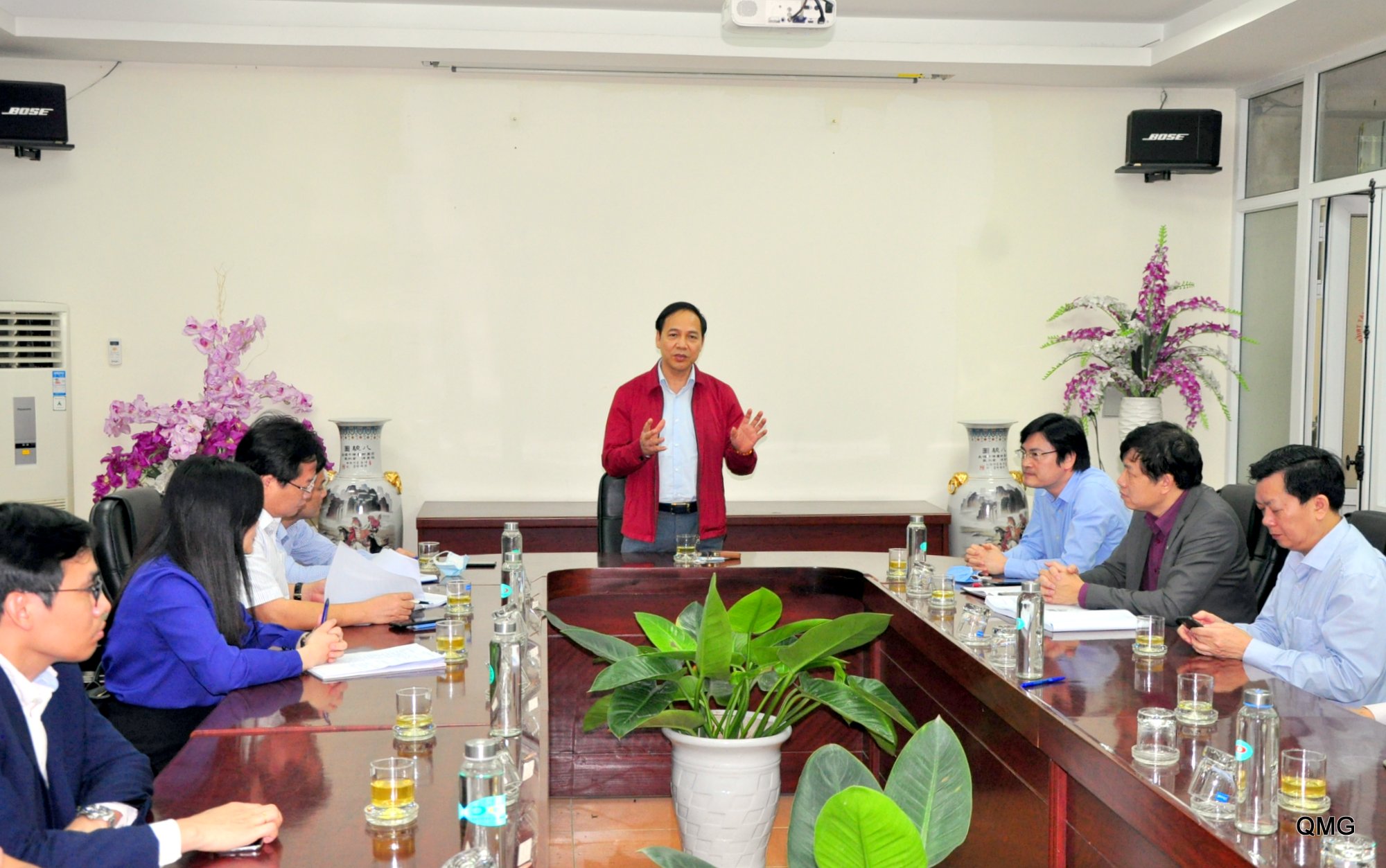 Đồng chí Đặng Huy Hậu, Phó Chủ tịch Thường trực UBND tỉnh phát biểu chỉ đạo tại buổi làm việc.