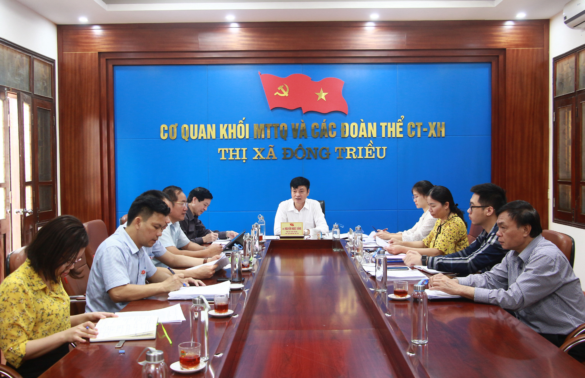 Thị ủy Đông Triều kiểm tra công tác nhân sự, quy trình thực hiện Đại hội đảng bộ các cấp nhiệm kỳ 2020-2025 đối với Đảng bộ Công ty CP Gốm Đất Việt.