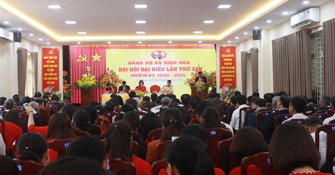 Đảng bộ xã Hiệp Hòa, TX Quảng Yên tổ chức Đại hội nhiệm kỳ 2020-2025