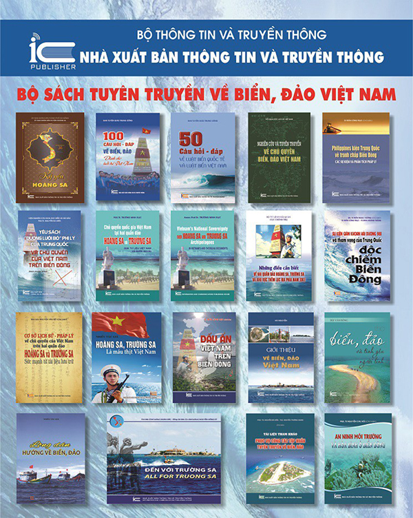 Bộ sách đồ sộ về biển, đảo Việt Nam với trên 20 đầu sách.