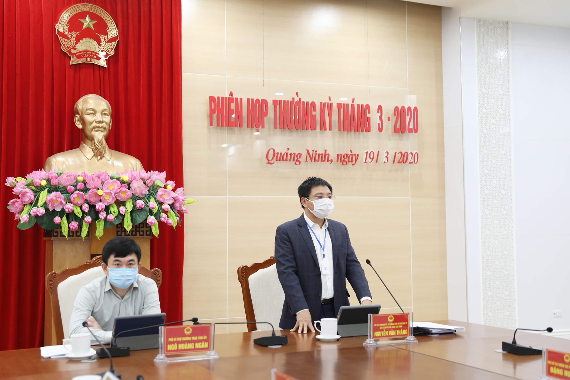 Đồng chí Nguyễn Văn Thắng, Chủ tịch UBND tỉnh phát biểu chỉ đạo