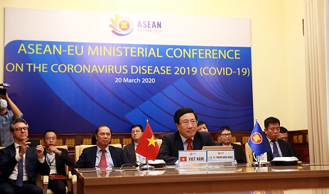 Phó Thủ tướng, Bộ trưởng Bộ Ngoại giao Phạm Bình Minh tham dự Hội nghị - Ảnh: VGP/Hải Minh