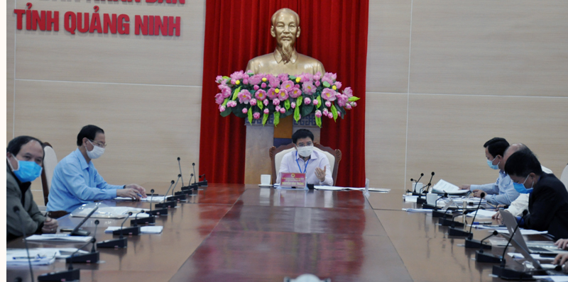 Đồng chí Nguyễn Văn Thắng, Phó Bí thư Tỉnh uỷ, Chủ tịch UBND tỉnh phát biểu kết luận buổi làm việc