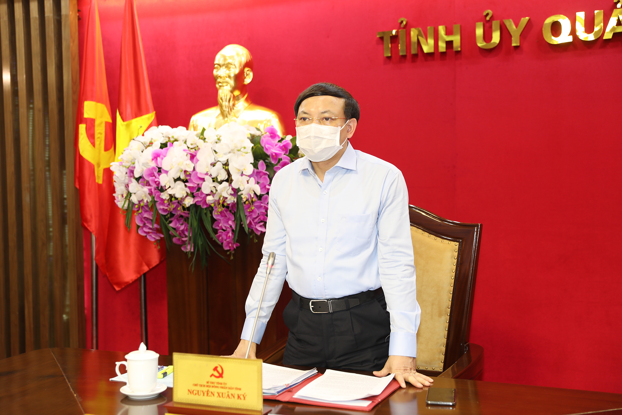 Đồng chí Nguyễn Xuân Ký, Bí thư Tỉnh ủy, Chủ tịch HĐND tỉnh phát biểu kết luận.