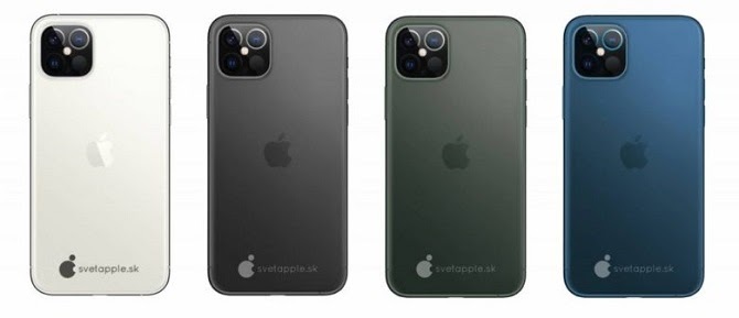 iPhone 12 Pro và iPhone 12 Pro Max được cung cấp với bốn tùy chọn màu sắc. Ảnh: Svet Apple.