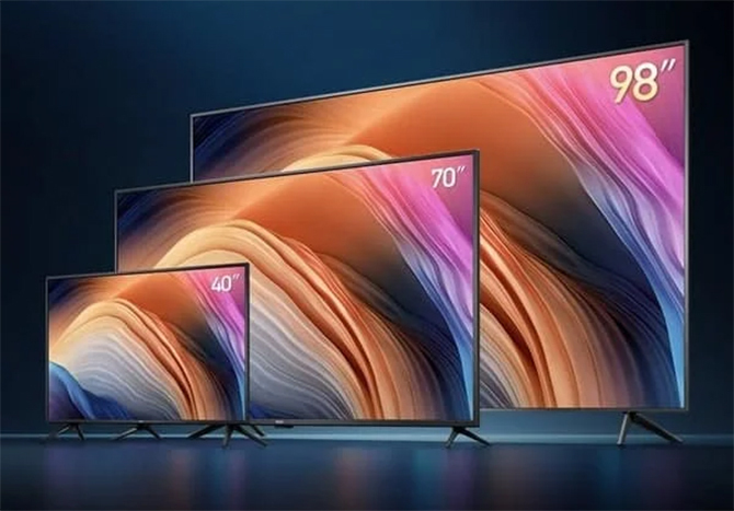 Dòng Redmi TV của Xiaomi có ba kích thước là 40 inch, 70 inch và 98 inch.