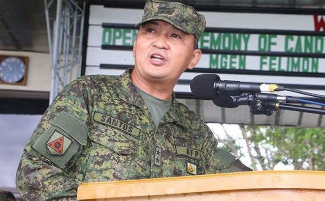 Tư lệnh quân đội Philippines Felimon Santos Jr. Ảnh: CNN