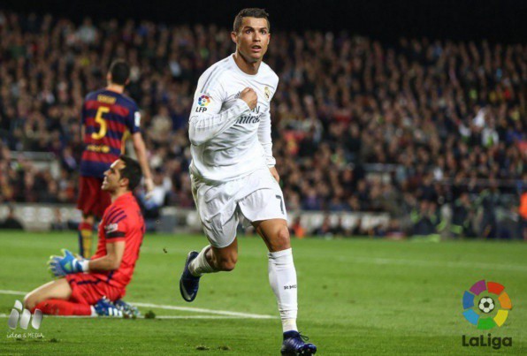 Ronaldo ghi dấu ấn trong trận cầu đỉnh cao ngày này 4 năm trước. (Ảnh: La Liga).