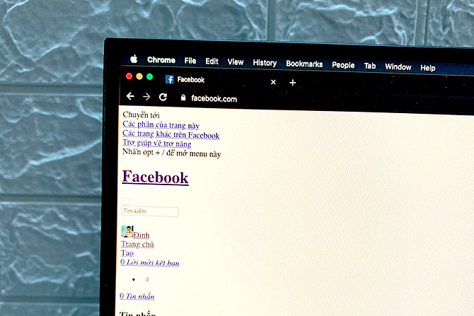 Nhiều người dùng cho biết không thể tải được trang Facebook do mạng chậm.
