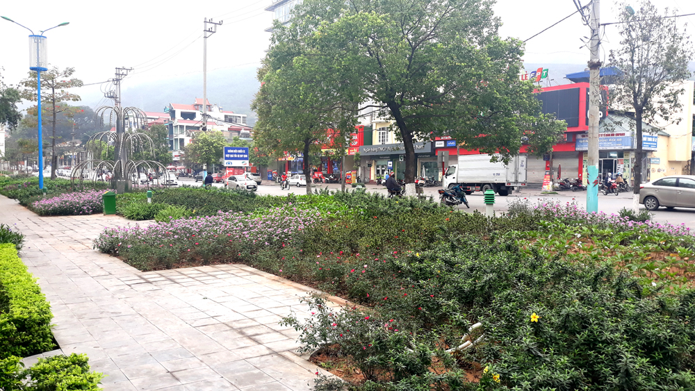 Tháng 1/2020, TP Cẩm Phả đã hoàn thành việc cải tạo vườn hoa trung tâm thành phố.