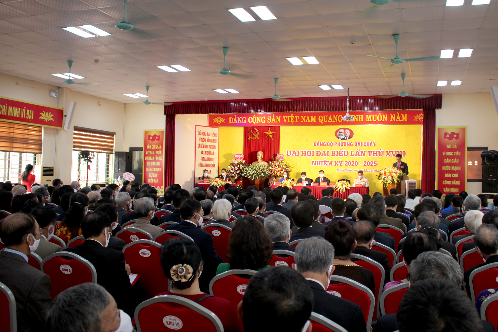 Đại hội Đại biểu Đảng bộ phường Bãi Cháy (TP Hạ Long) lần thứ XVIII nhiệm kỳ 2020-2025 diễn ra thành công, ngày 26/3/2020.