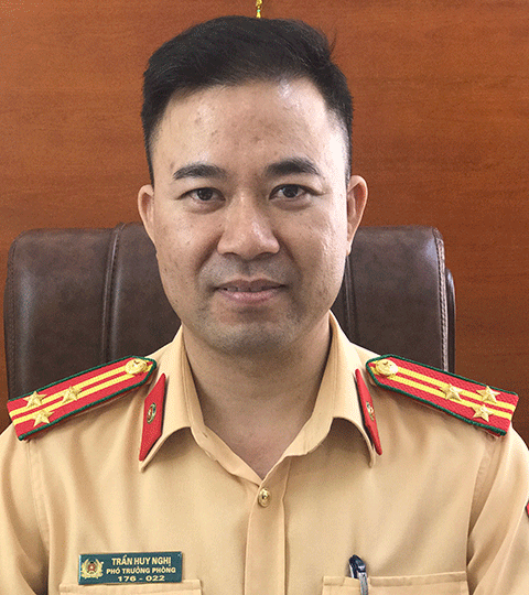 Thượng tá Trần Huy Nghị, Phó trưởng Phòng CSGT đường, bộ, đường sắt Công an tỉnh Quảng Ninh
