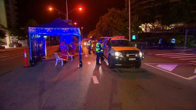 Cảnh sát bang Queensland đã chặn hơn 70.000 xe ô tô để kiểm tra mục đích ra khỏi bang.(Ảnh: 9News).