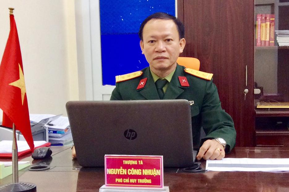 Chân dung Thượng tá Nguyễn Công Nhuận, Phó Chỉ huy trưởng Ban CHQS TX Đông Triều.
