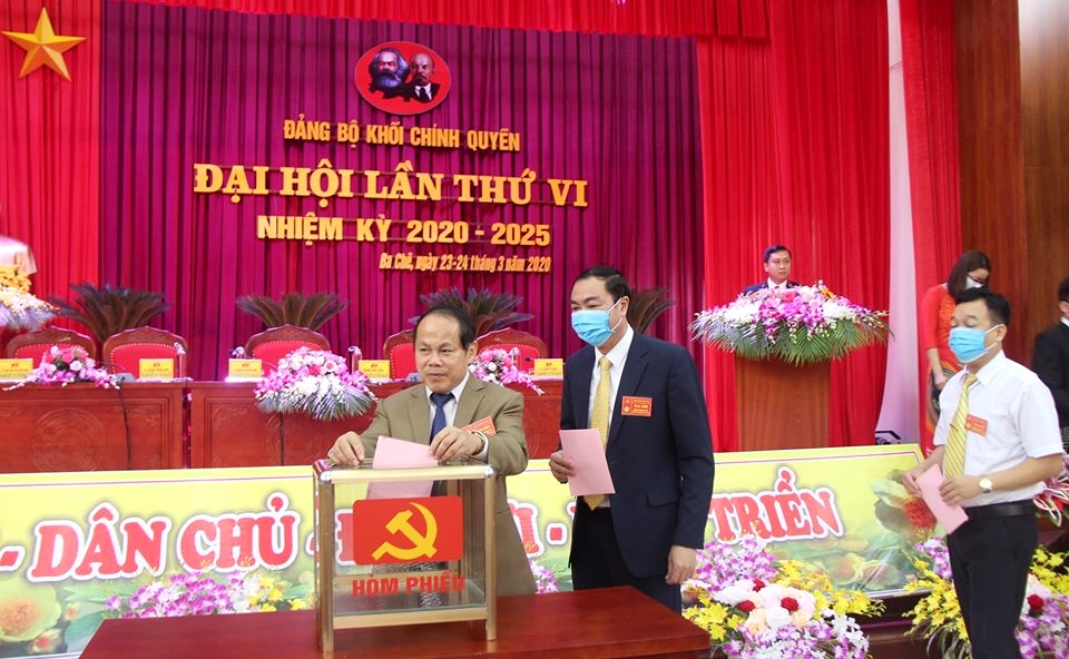 Đại hội điểm Đảng bộ khối chính quyền huyện Ba Chẽ, ngày 23 và 24/3/2020.