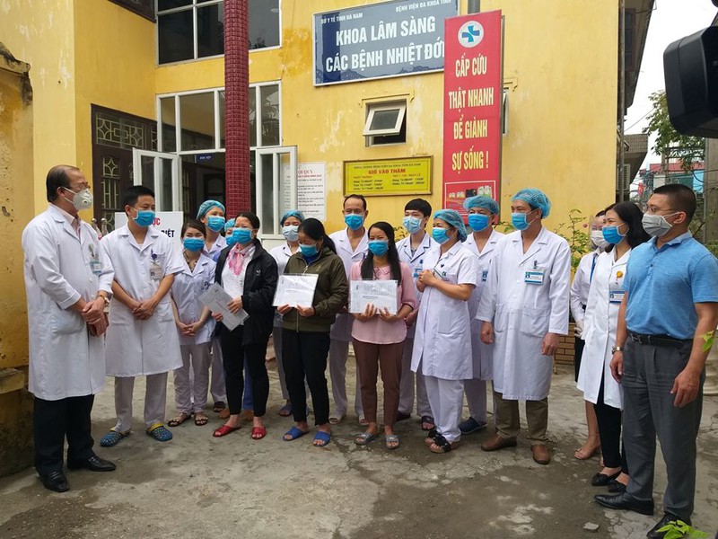BN 188 là 1 trong 3 bệnh nhân được Bệnh viện Đa khoa tỉnh Hà Nam công bố khỏi bệnh hôm 14/4.