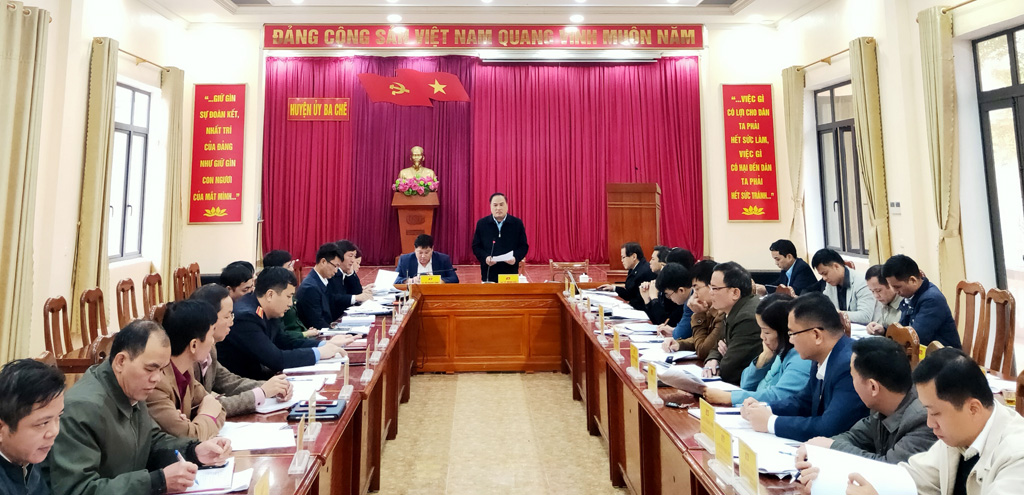 Ban Chấp hành Đảng bộ huyện cho ý kiến vào Dự thảo báo cáo chính trị trình Đại hội Đảng bộ huyện lần XXV