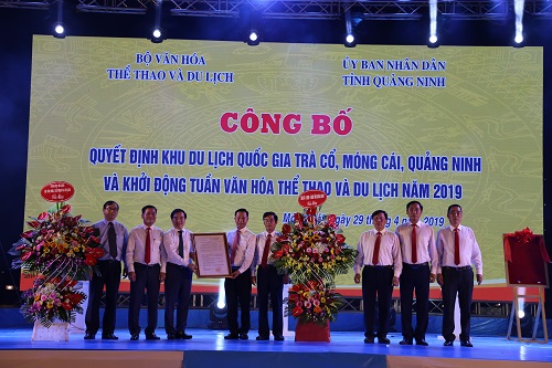 Lễ Công bố Quyết định Khu du lịch quốc gia Trà Cổ, Móng Cái, Quảng Ninh