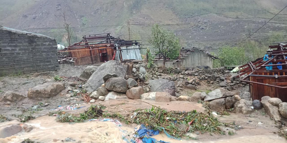 Mưa đá, lũ quét tàn phá xã Mù San, huyện Phong Thổ, Lai Châu - Ảnh: ĐỨC ĐỊNH